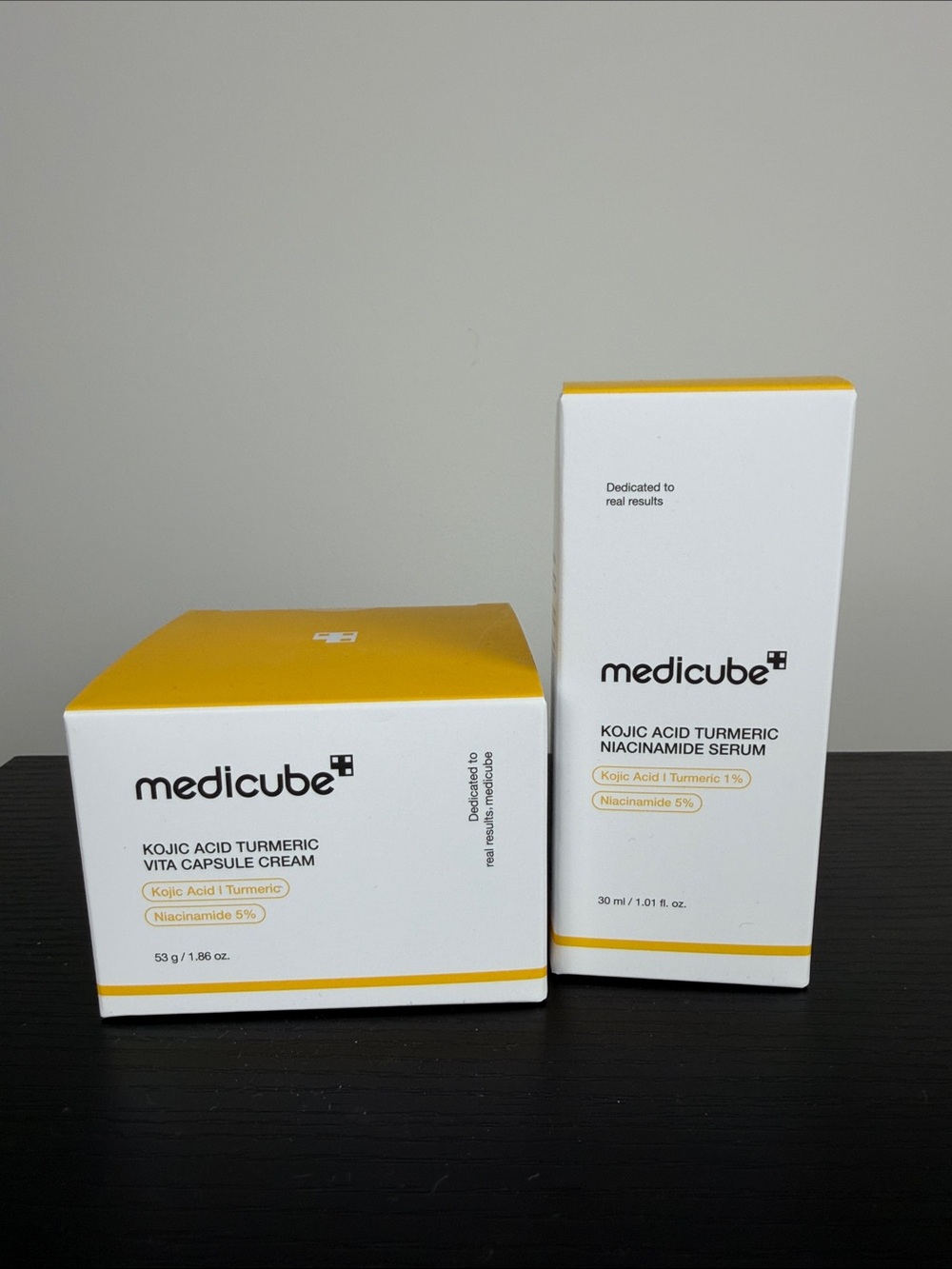Medicube Kojic Acid Turmeric Vita Capsule Cream & Niacinamide serum SET